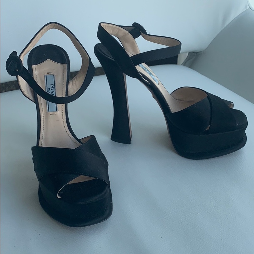 Prada black heals